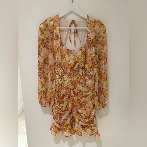 ASTR long sleeve floral dress